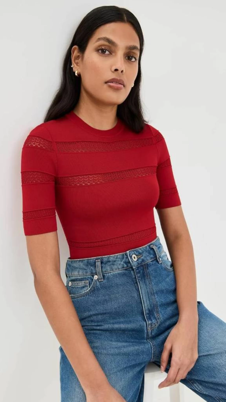 Sea Women's Devon Knit T-Shirt - Soft Casual Short Sleeve Top
