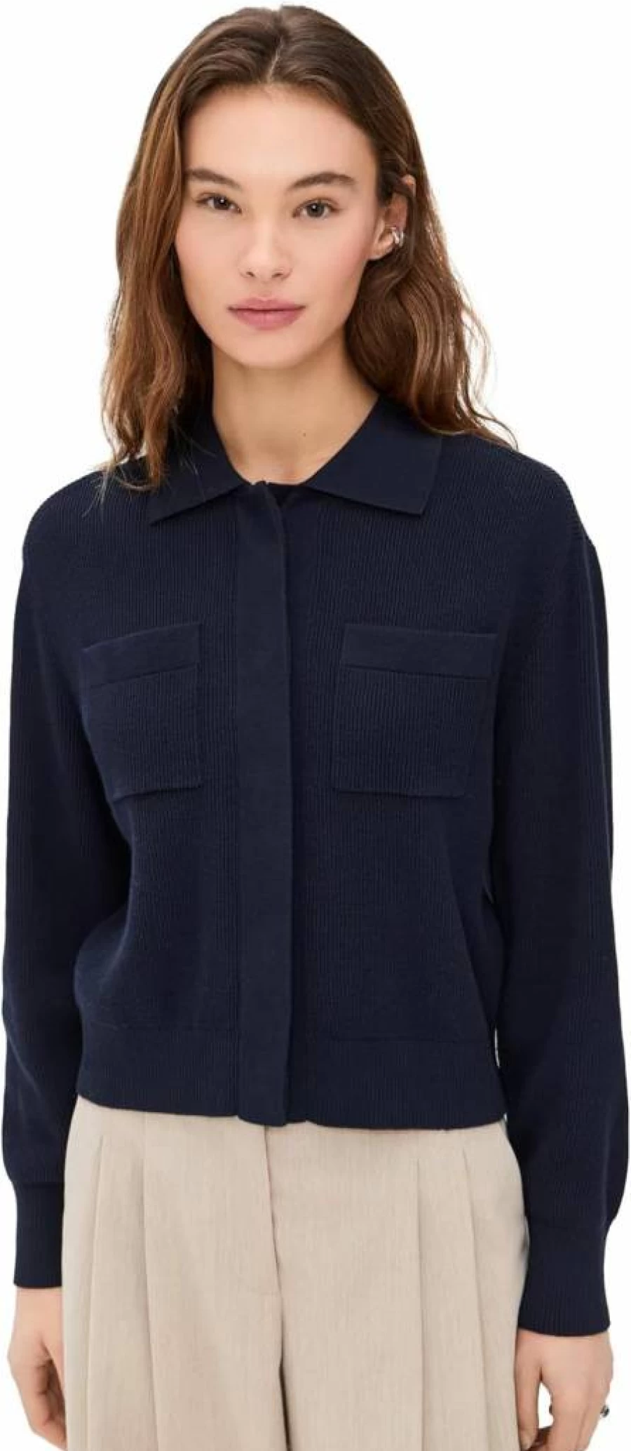 Closed Women's Long Sleeve Knit Cardigan - Soft Comfortable Wrap Sweater Coat