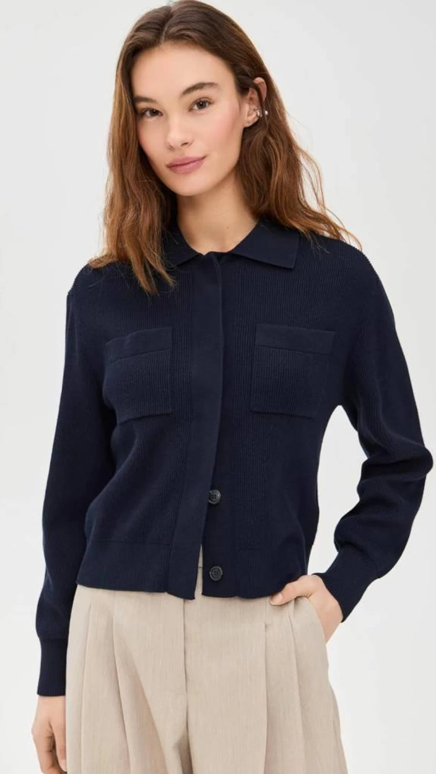 Closed Women's Long Sleeve Knit Cardigan - Soft Comfortable Wrap Sweater Coat