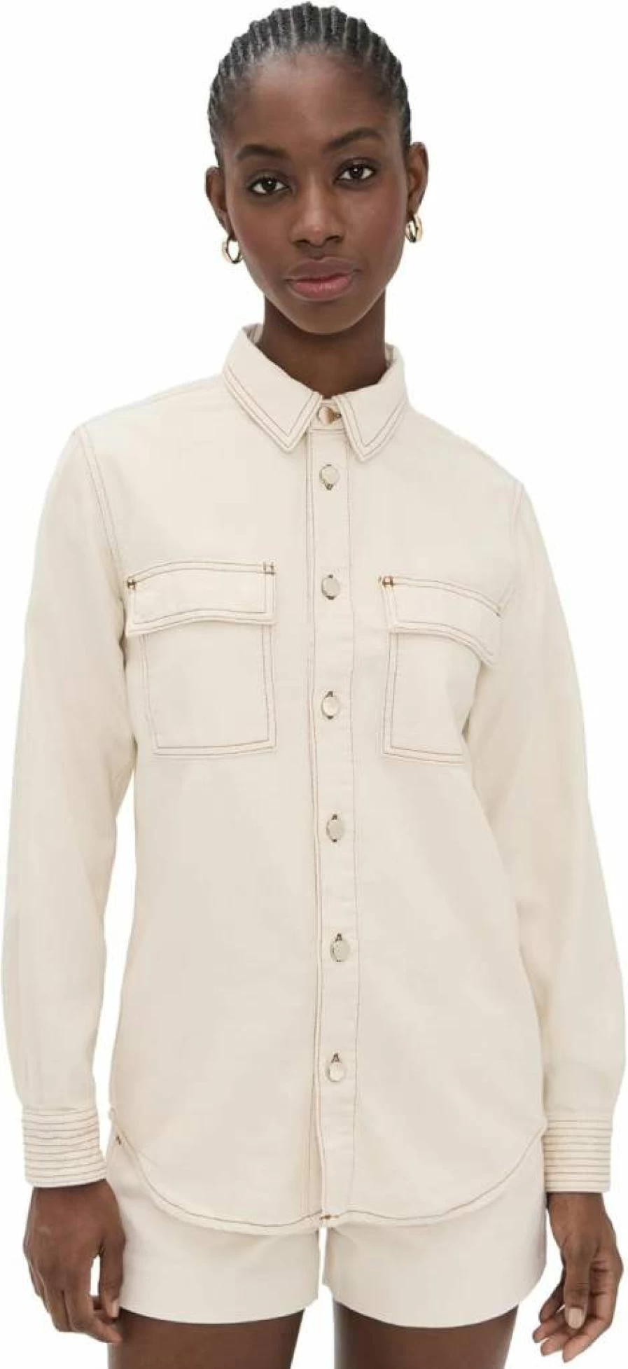 FRAME Women's Trapunto Shirt - Stylish & Elegant Blouse for Women