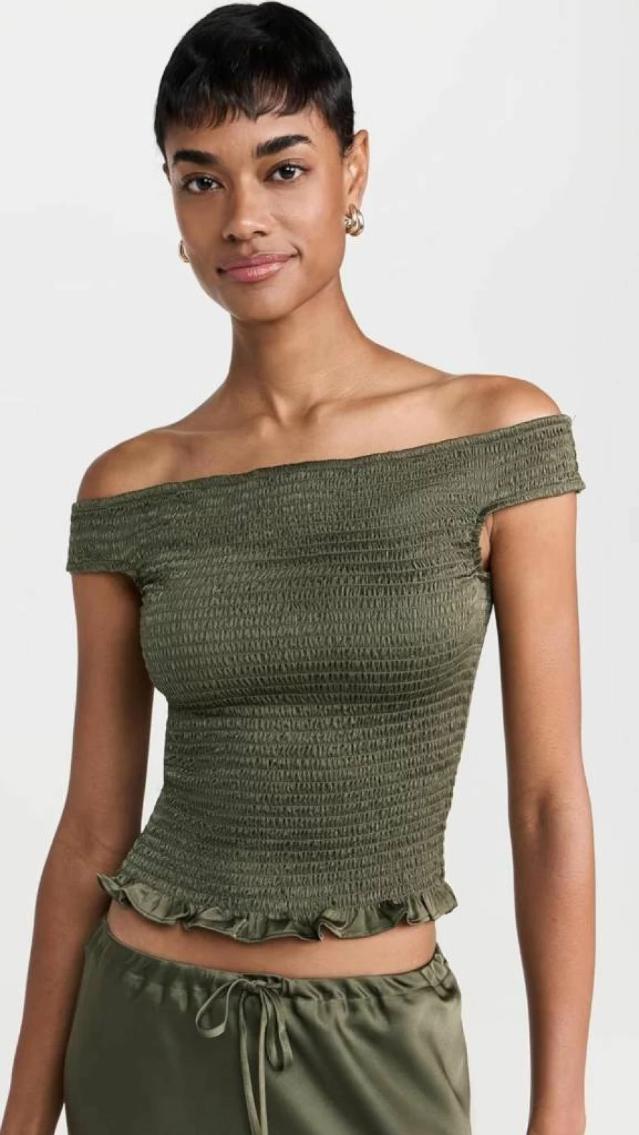 WAYF Women's Kieran Top - Stylish Casual Blouse for Everyday Wear