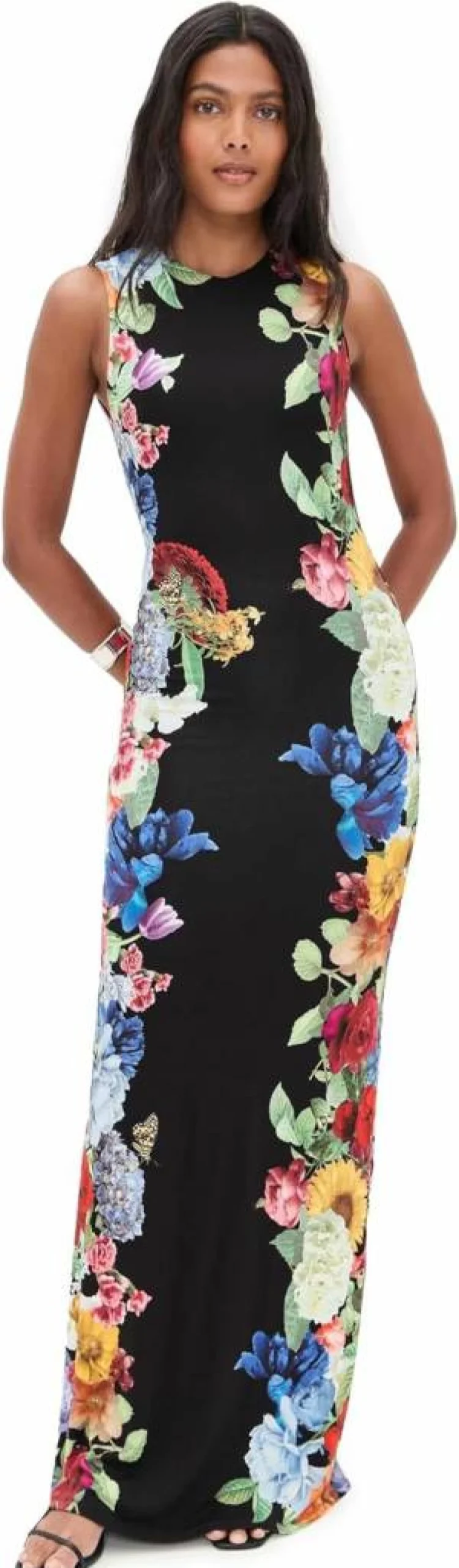 Alice + Olivia Women's Delora Floral Maxi Dress - Elegant Long Sleeve Boho Chic Style