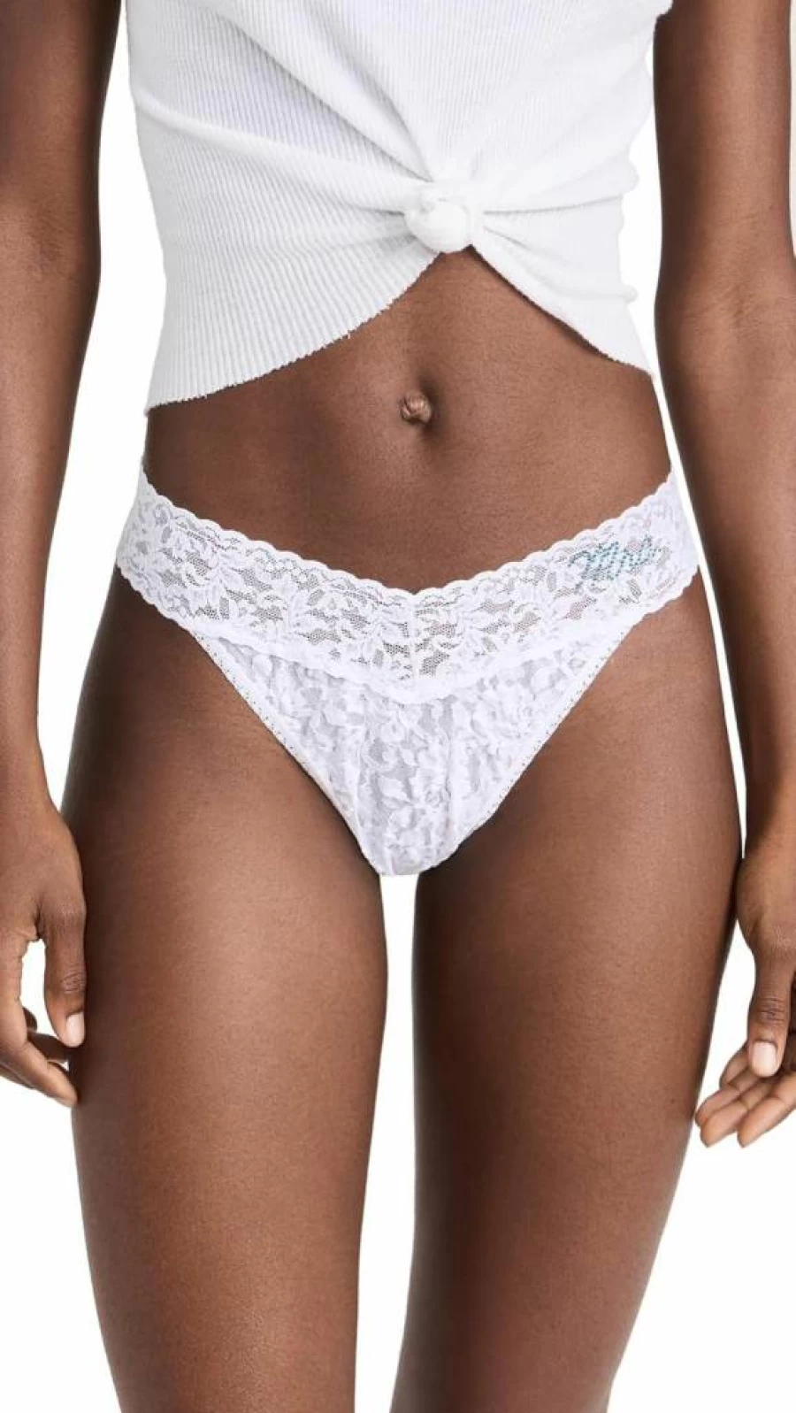 Hanky Panky Women's Original Rise Thong - Comfortable Lace Underwear