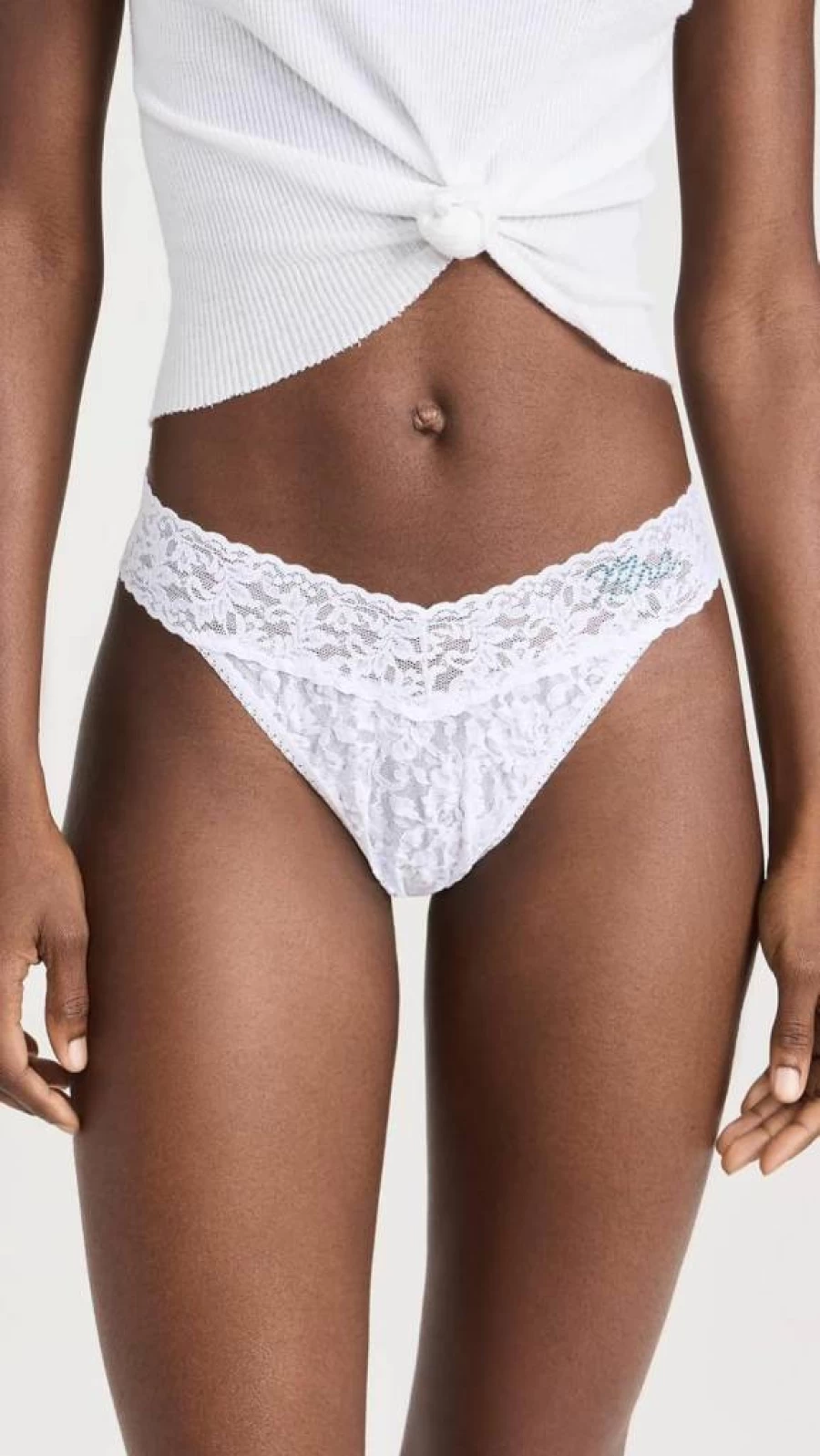 Hanky Panky Women's Original Rise Thong - Comfortable Lace Underwear