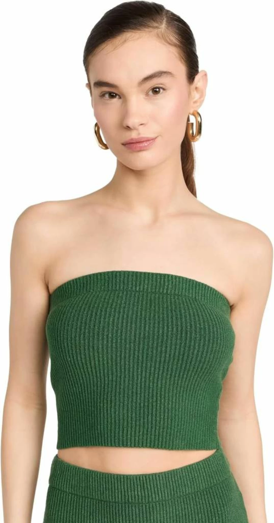 Malene Birger Women's Giovania Green Top - XL Size Comfrey Style