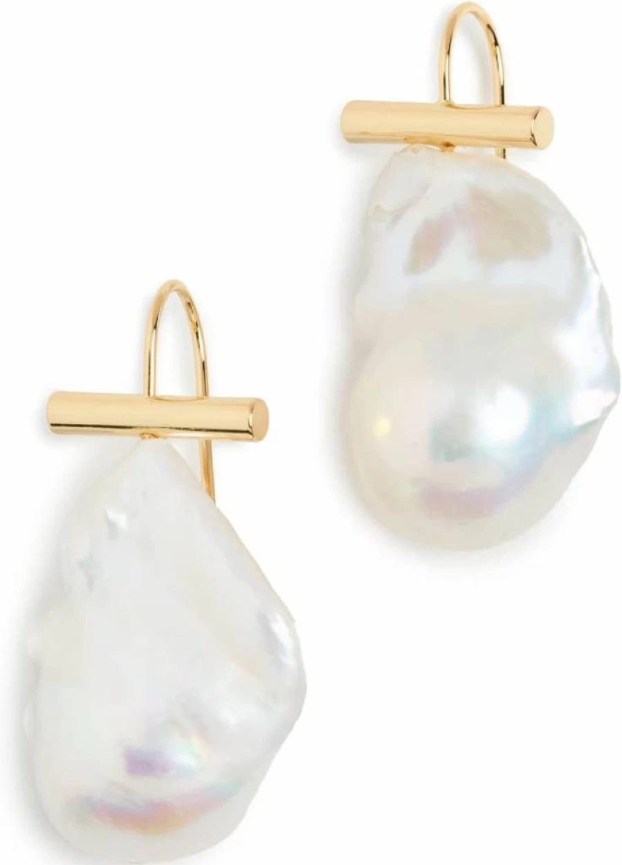 SHASHI Women's Giselle Hoop Earrings - Sterling Silver Dangle Earrings for Women