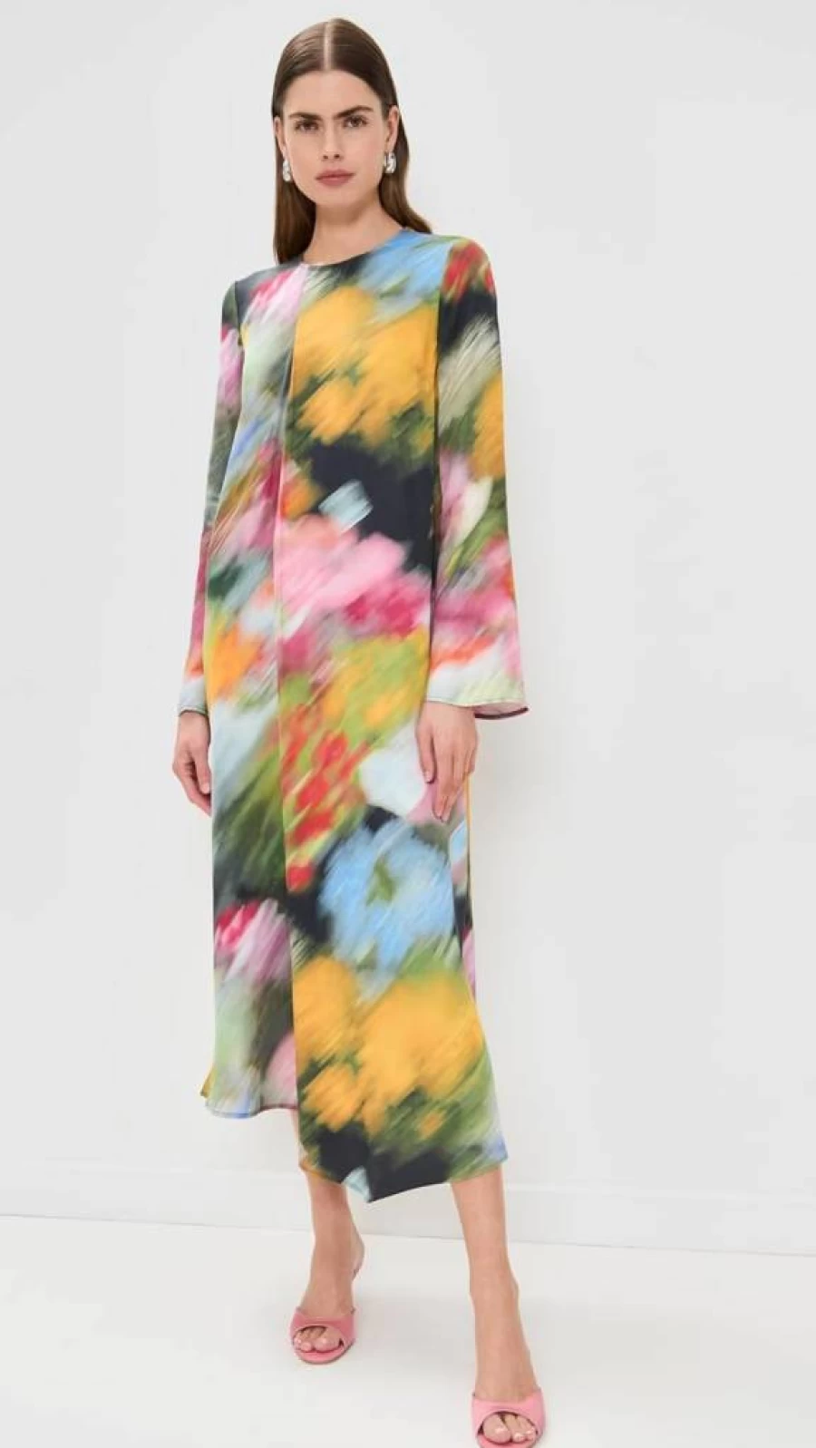 Stine Goya Women's Draped Asymmetric Midi Dress - Elegant Designer Dress for Women