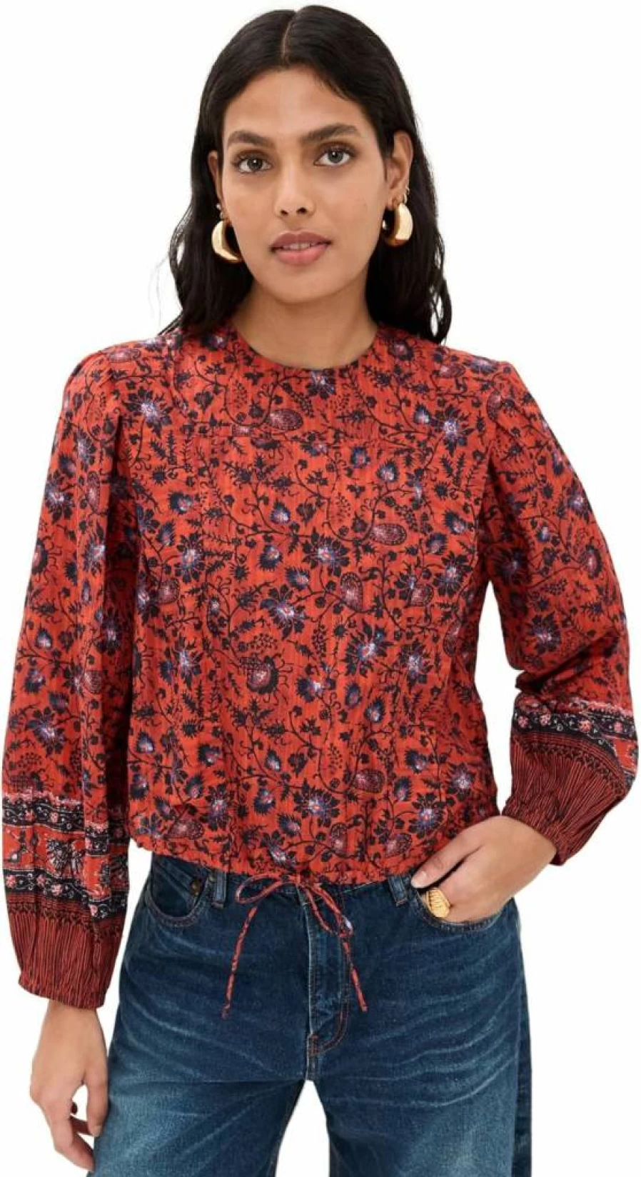 Ulla Johnson Women's Prisha Blouse - Floral Printed Boho Chic Top