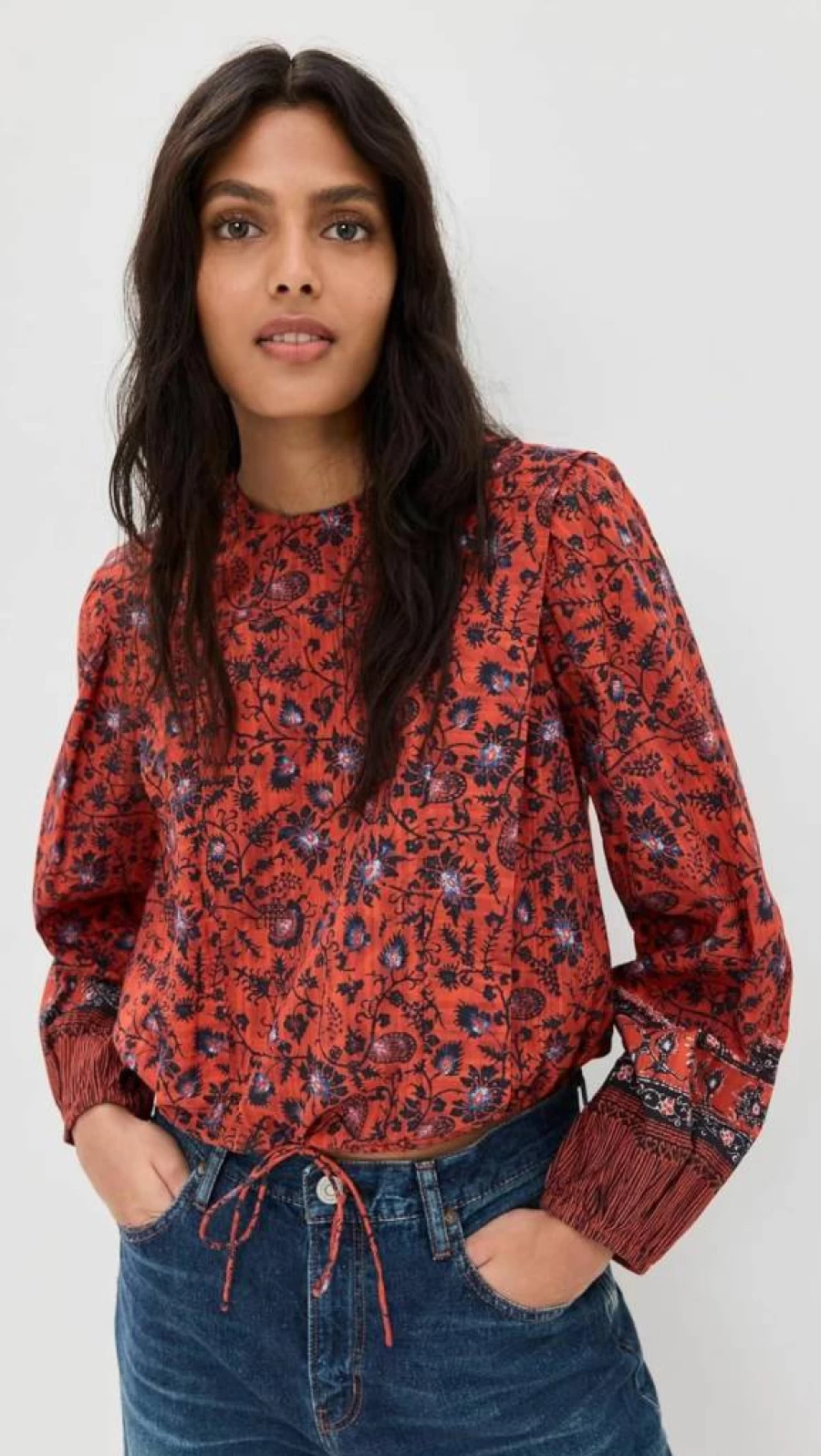 Ulla Johnson Women's Prisha Blouse - Floral Printed Boho Chic Top