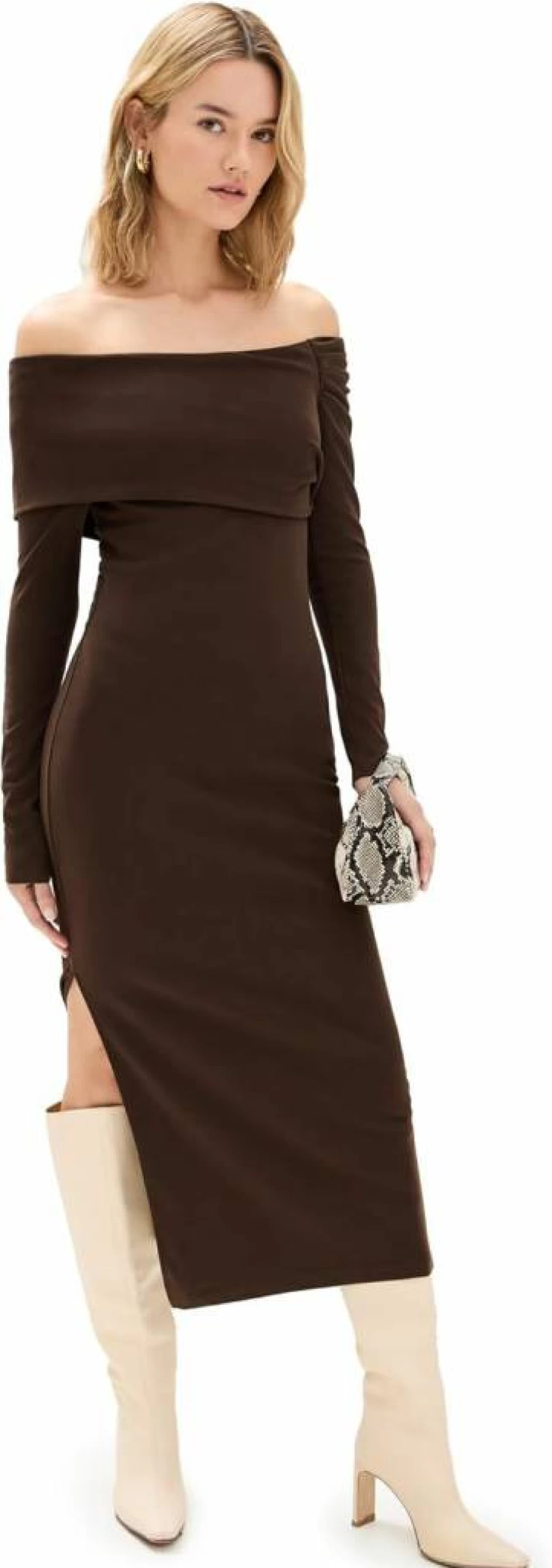 ASTR the Label Women's Jada Dress - Elegant Flowy Midi Dress for Women