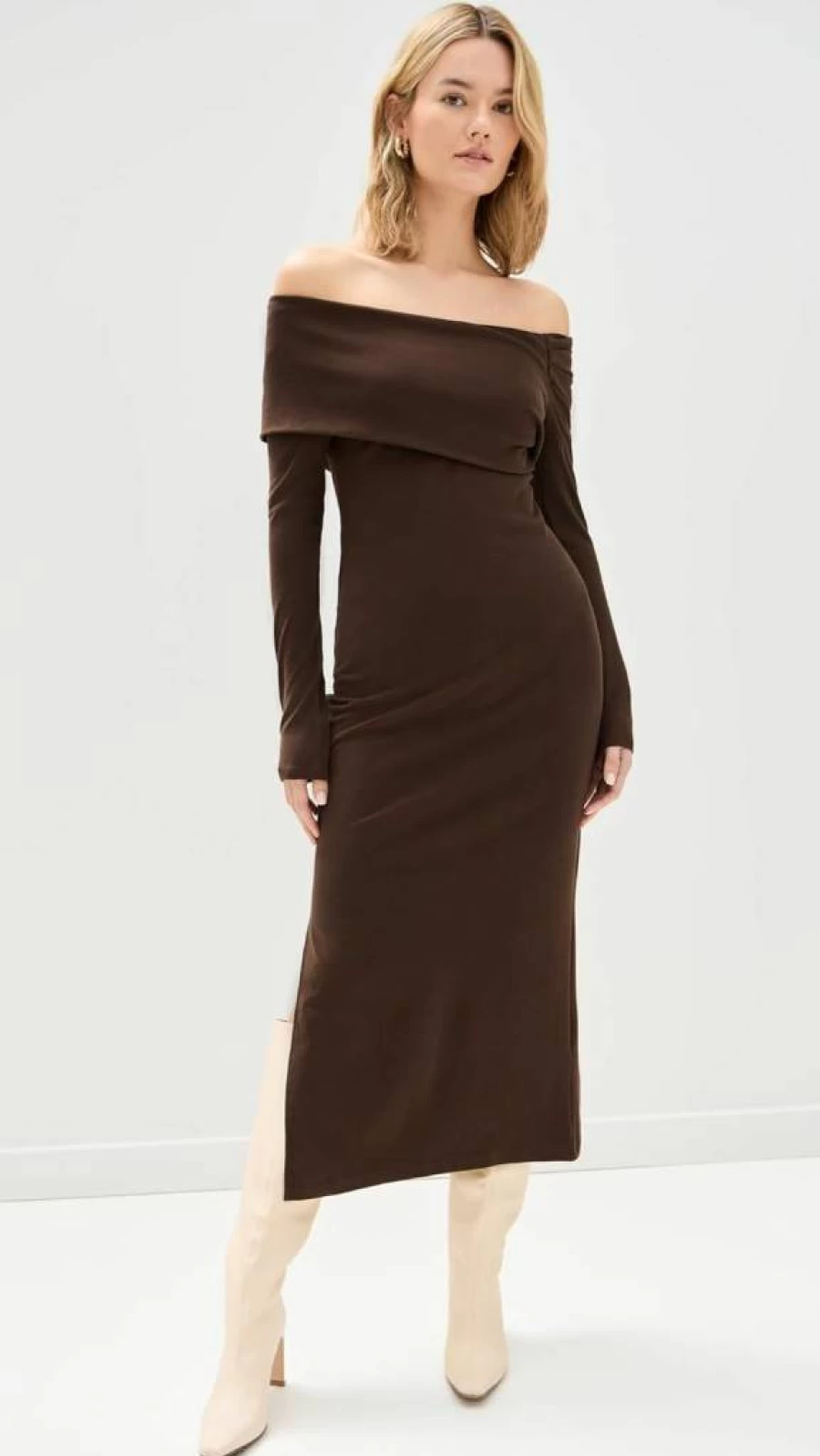 ASTR the Label Women's Jada Dress - Elegant Flowy Midi Dress for Women