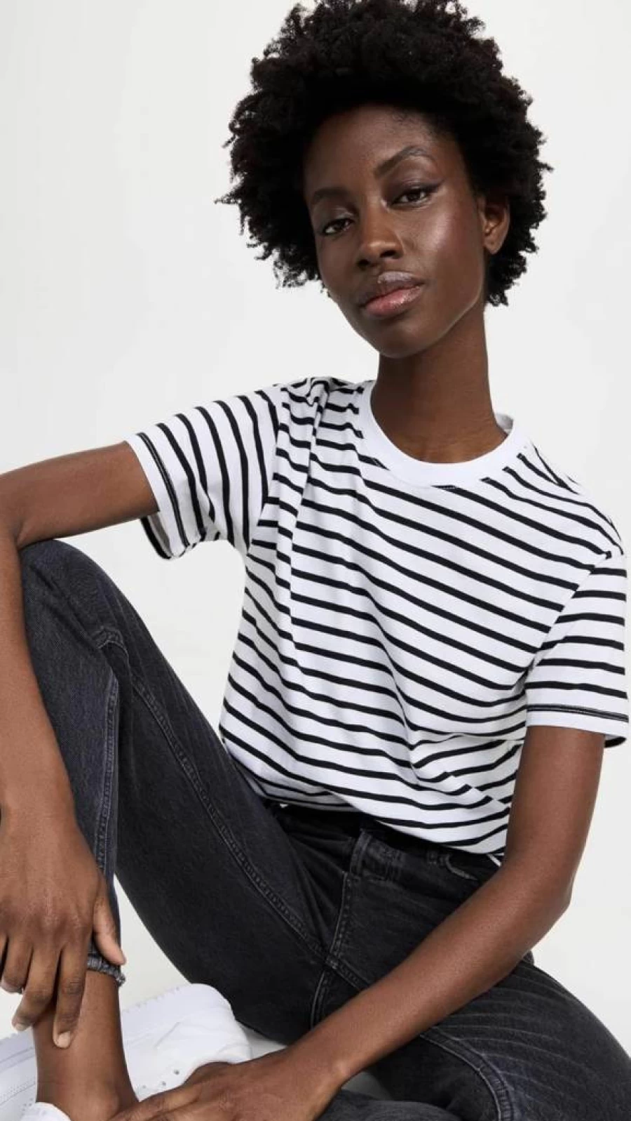 Anthony Thomas Melillo Women's Striped School Boy T-Shirt | Casual Cotton Tee