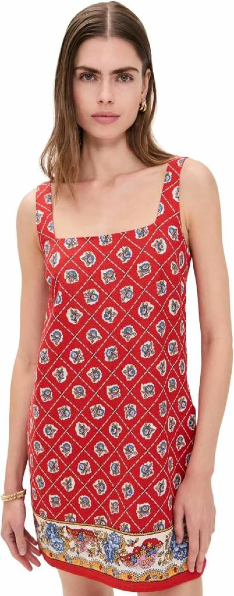 WAYF Women's Eden Mini Dress - Flowy Summer Dress with Ruffles, Casual Chic Style