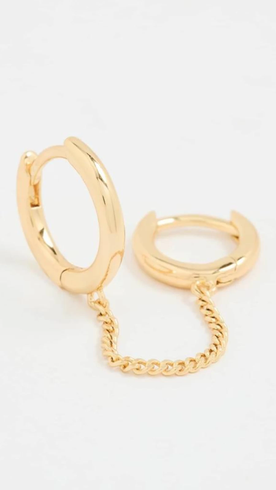 Gorjana Lou Double Huggie Hoop Earrings for Women - Minimalist Gold Huggie Hoops