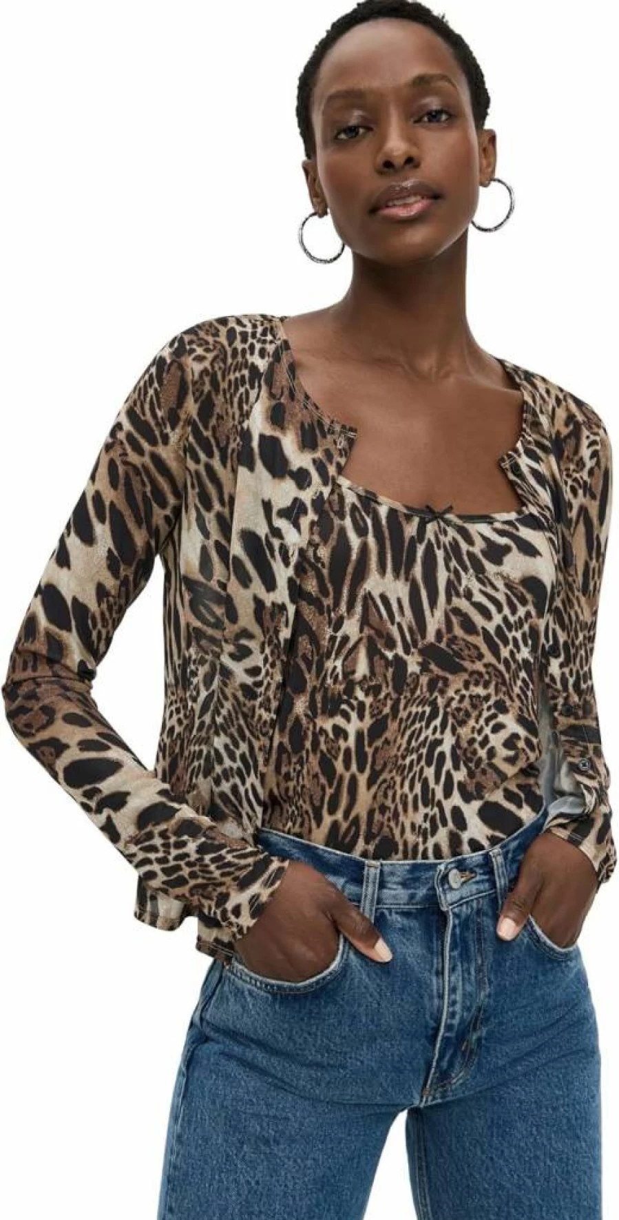 WAYF Women's Cami and Button-Down Shirt Set - Casual & Chic Two-Piece Outfit