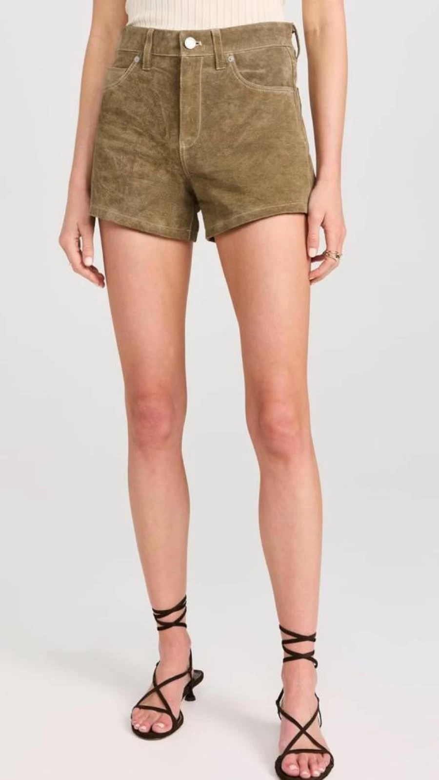 BLANKNYC Women's High-Waisted Distressed Denim Shorts - Trendy Pickle Wash Vintage Style