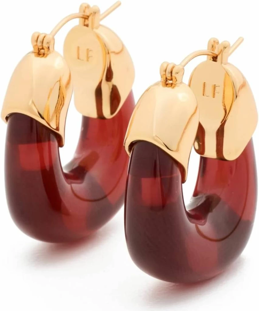 Lizzie Fortunato Women's Mini Hoop Earrings in Currant - Stylish Gold-Tone Small Hoops