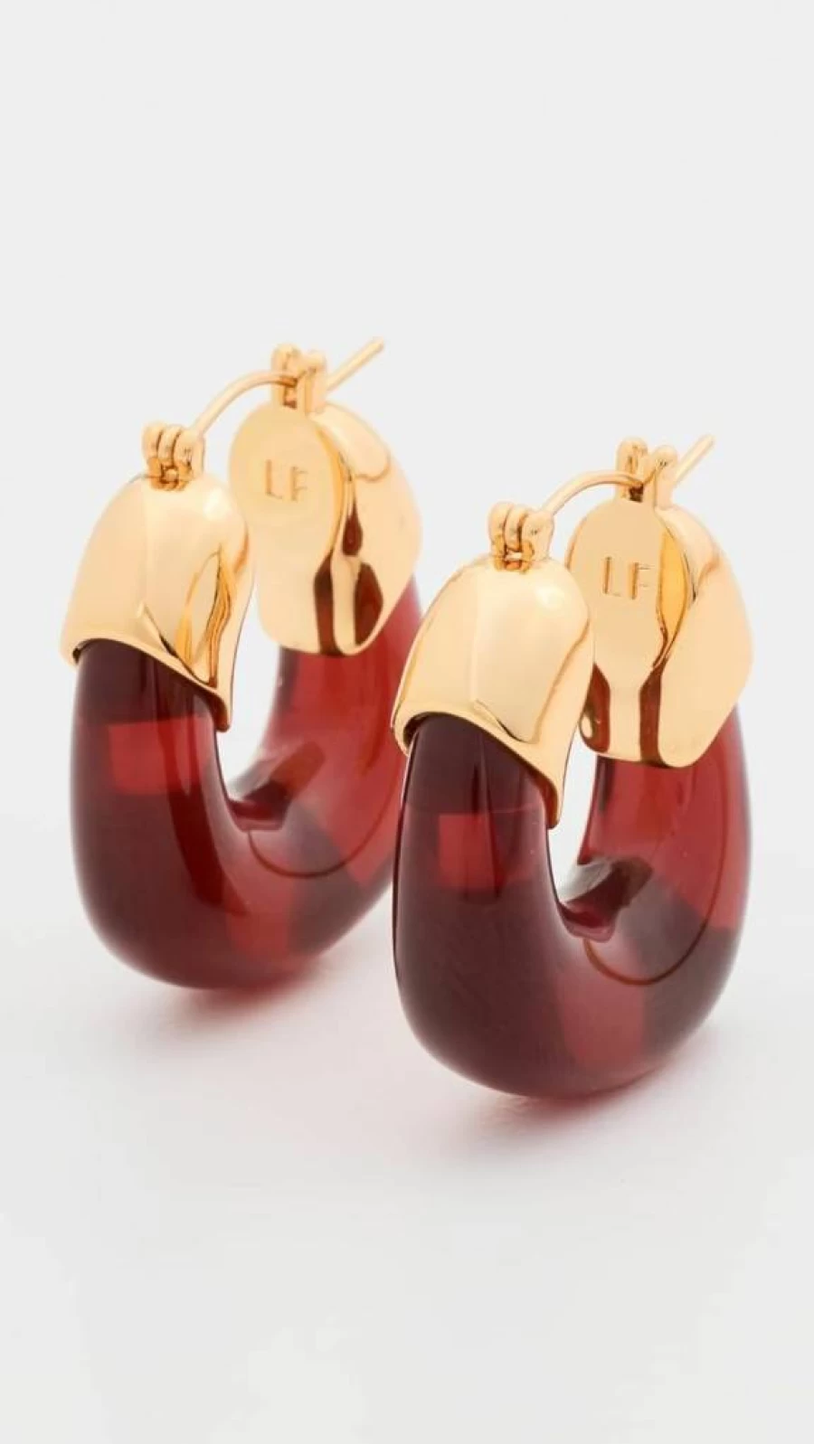 Lizzie Fortunato Women's Mini Hoop Earrings in Currant - Stylish Gold-Tone Small Hoops