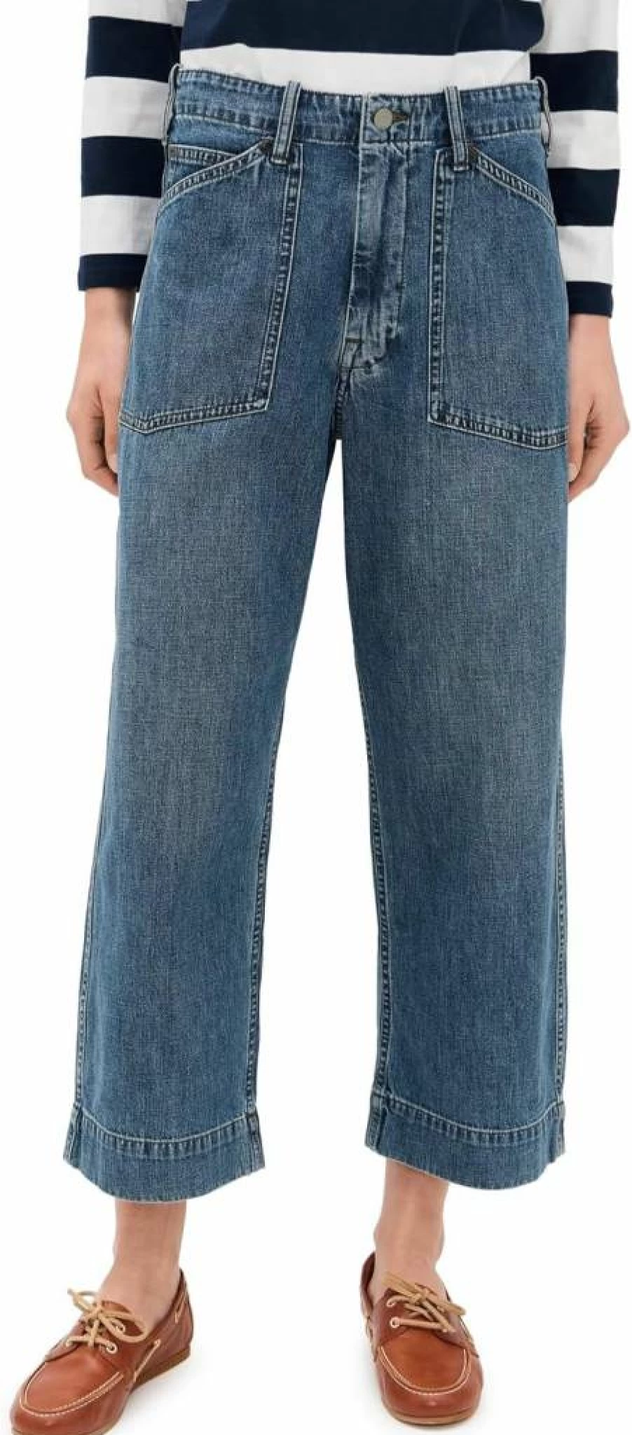 Denimist Women's Georgia High-Waisted Work Pants - Durable Office & Casual Trousers