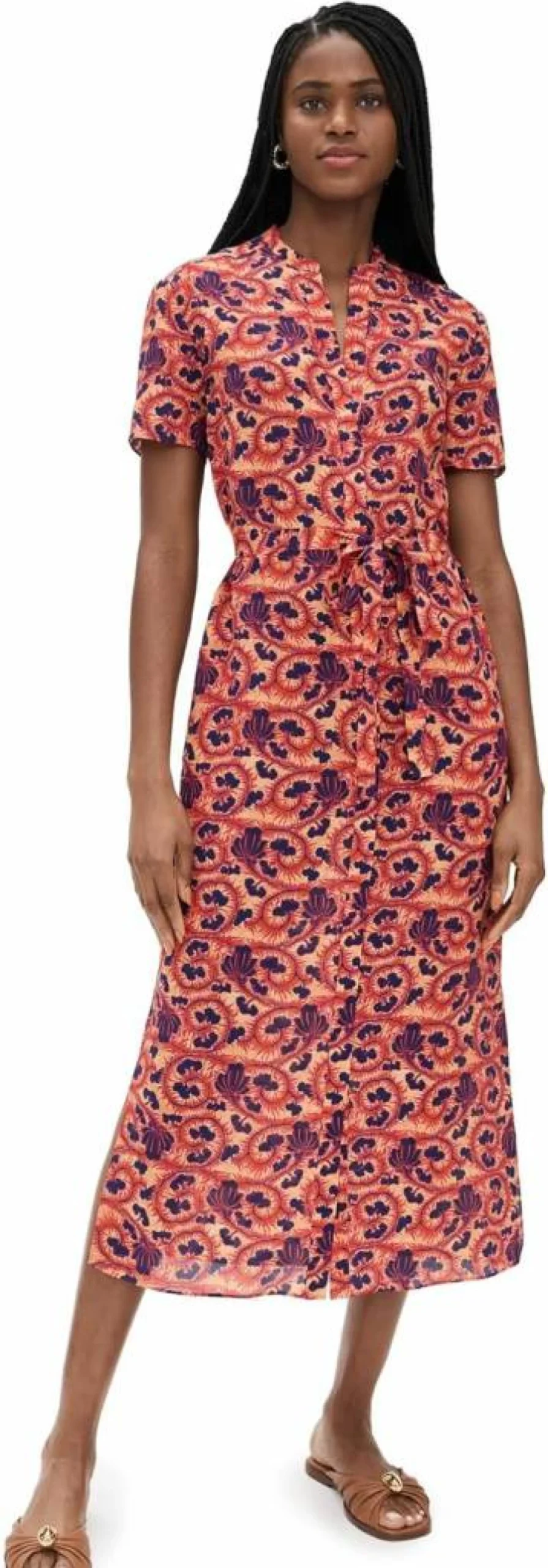 SALONI Women's Vicki Floral Print Midi Dress - Elegant Summer Party Gown