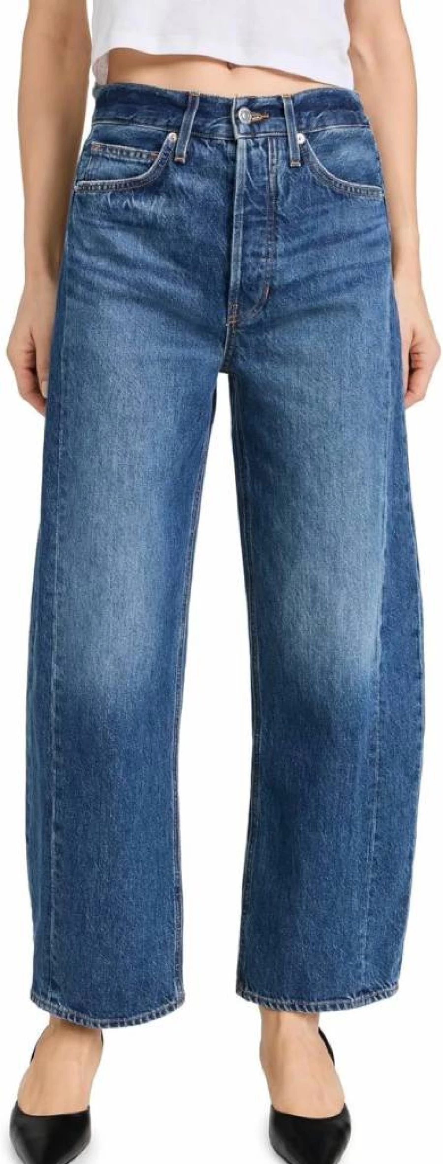 Veronica Beard Women's Ryder High-Rise Barrel Leg Jeans