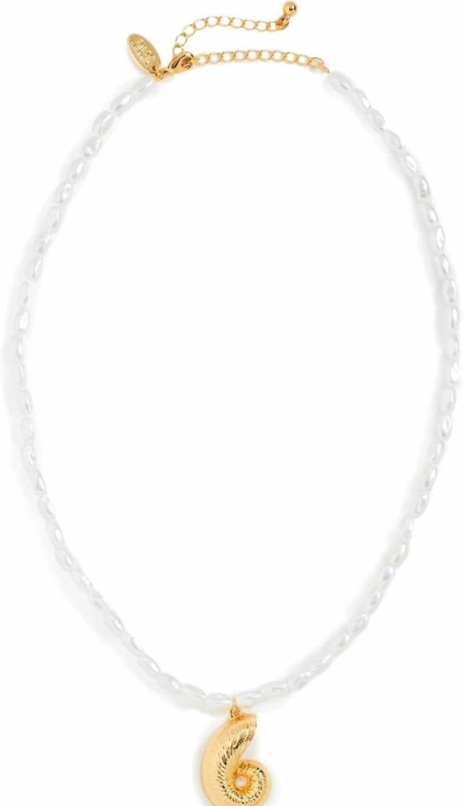 Kenneth Jay Lane Women's Gold-Tone Seashell Pendant Necklace - Vintage Inspired Costume Jewelry