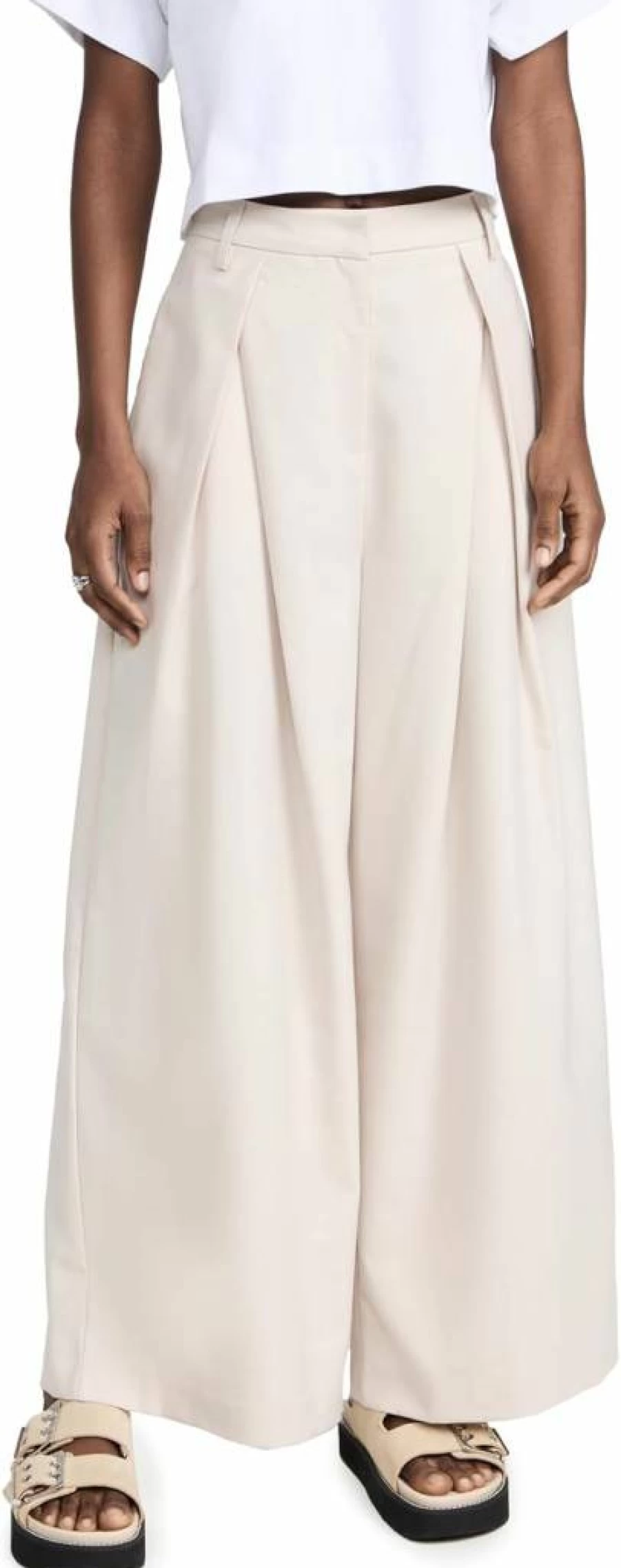 Pixie Market Women's Alew High-Waisted Wide Leg Pants - Trendy Casual Trousers for Women