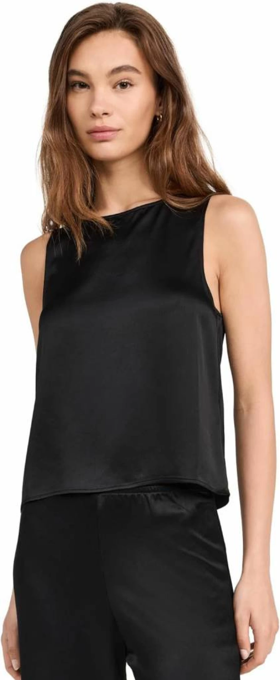Leset Women's Barb Sleeveless V-Neck Top - Casual Summer Tank Blouse