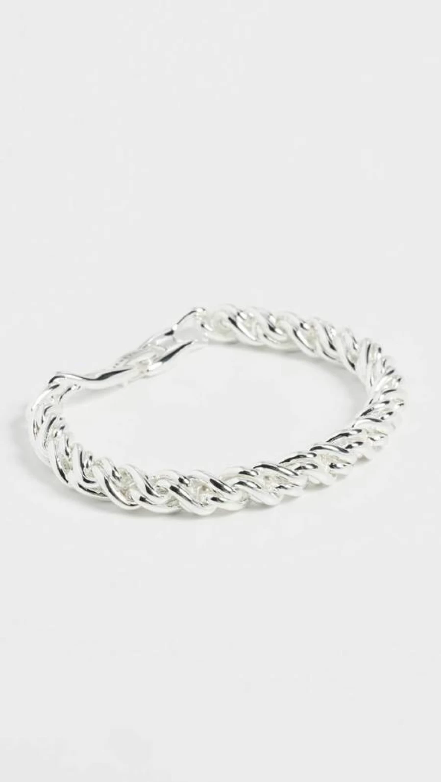 JENNY BIRD Rizzo Sterling Silver Bracelet for Women | Minimalist Adjustable Bangle