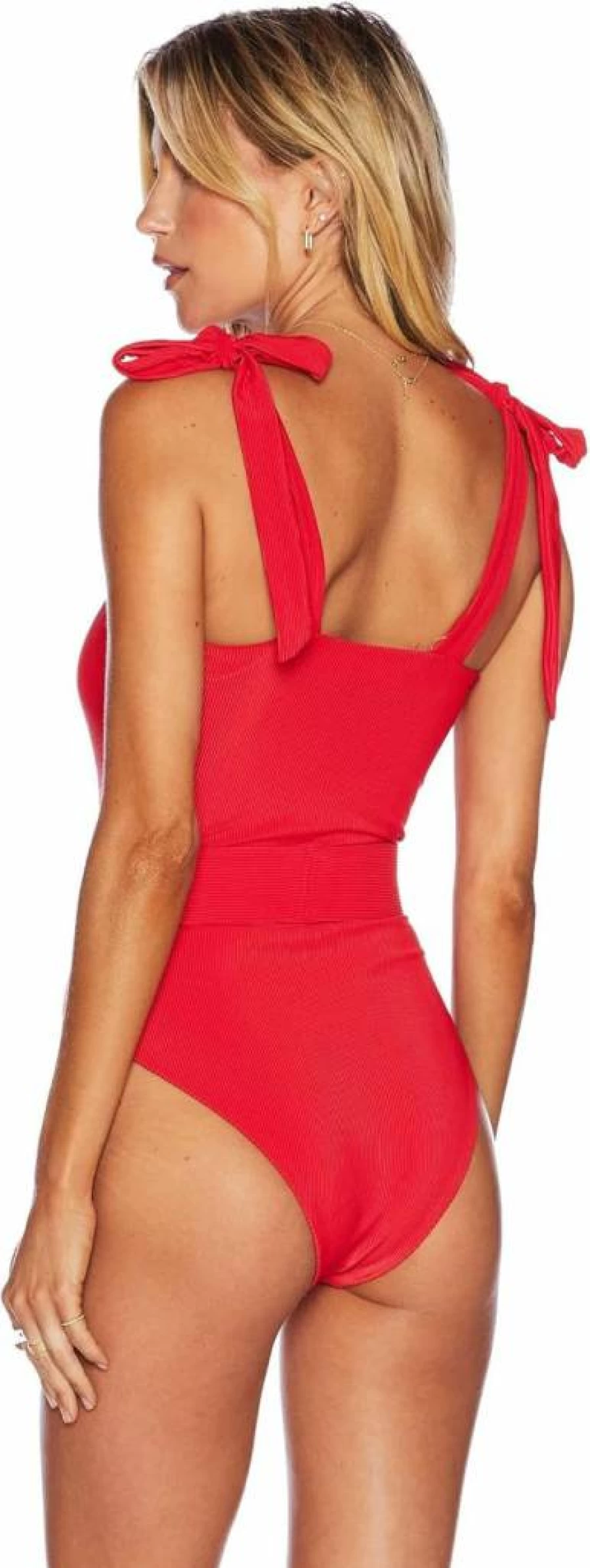 Beach Riot Women's Sydney One-Piece Swimsuit with Belt - Stylish Rem Sc Design for Beachwear