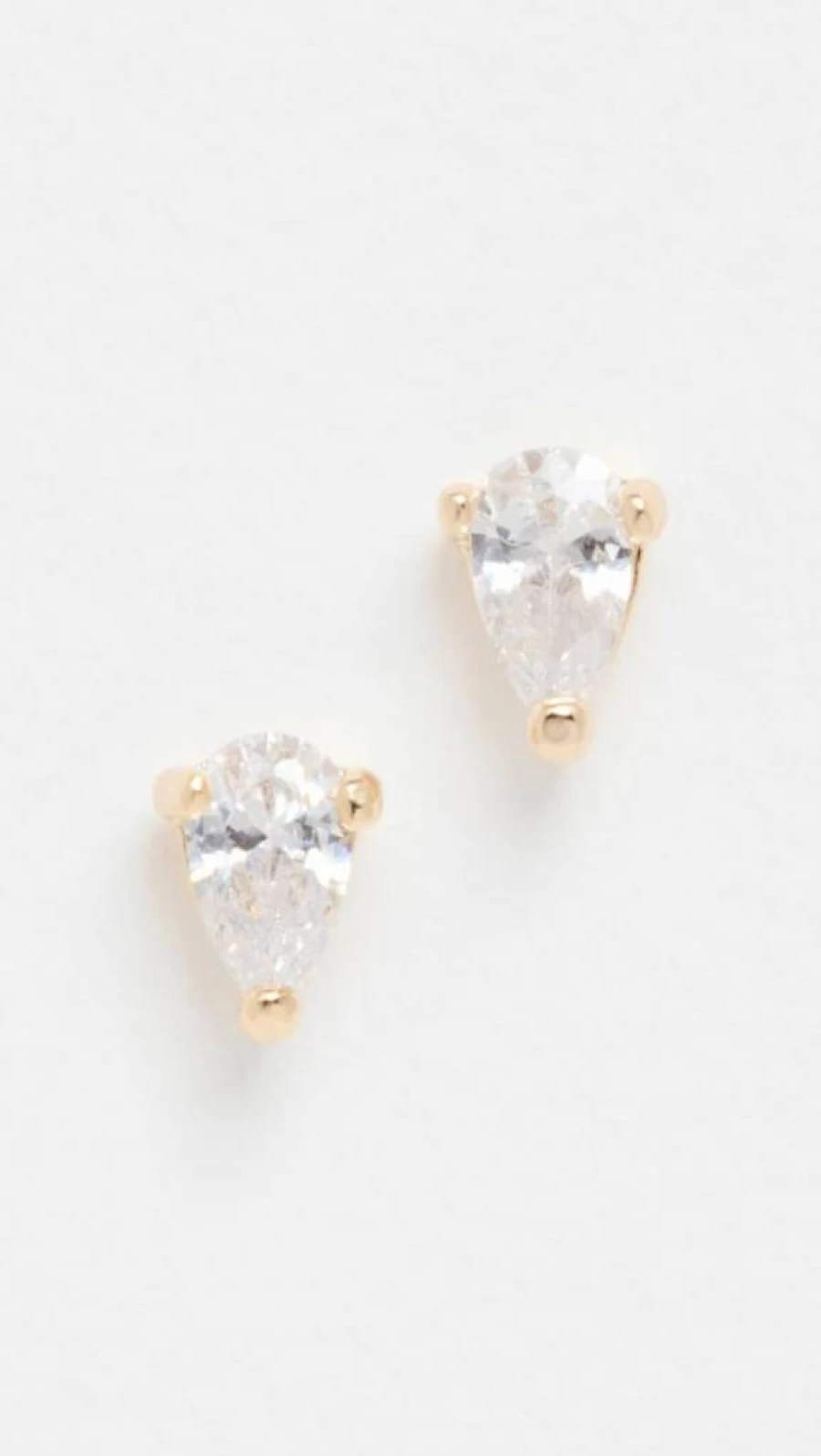 SHASHI Women's Cherina Stud Earrings - Elegant Gold-Tone Studs for Everyday Wear