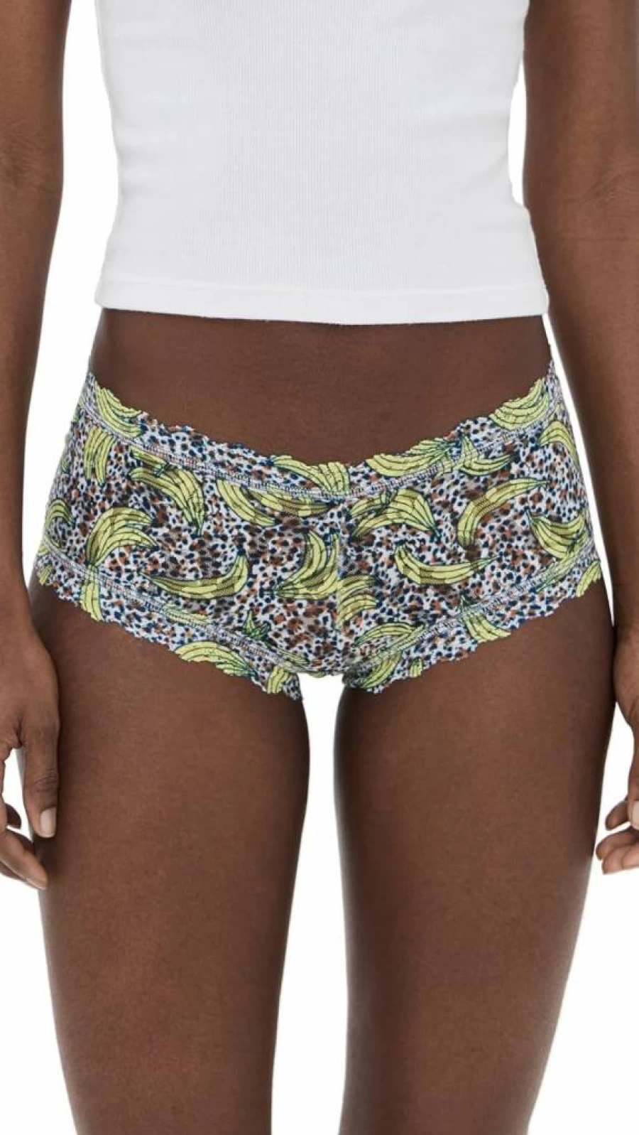 Hanky Panky Women's Signature Lace Boy Shorts - Floral Printed Comfort Underwear
