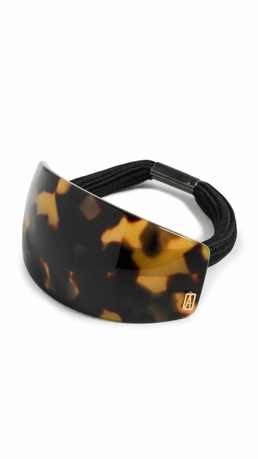 Alexandre de Paris Women's Tortoise Print Brown Ponytail Holder Hair Accessory One Size