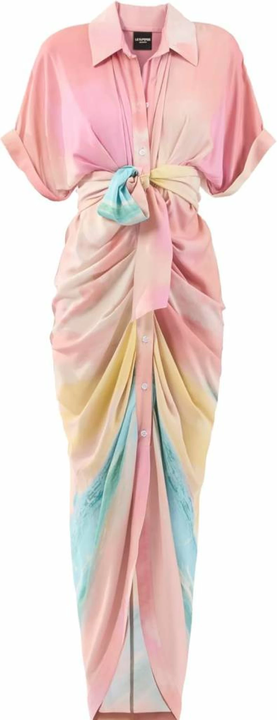 Le Superbe Sparkling Surf Miko Dress - Elegant Beach Party Gown with Glitter Details