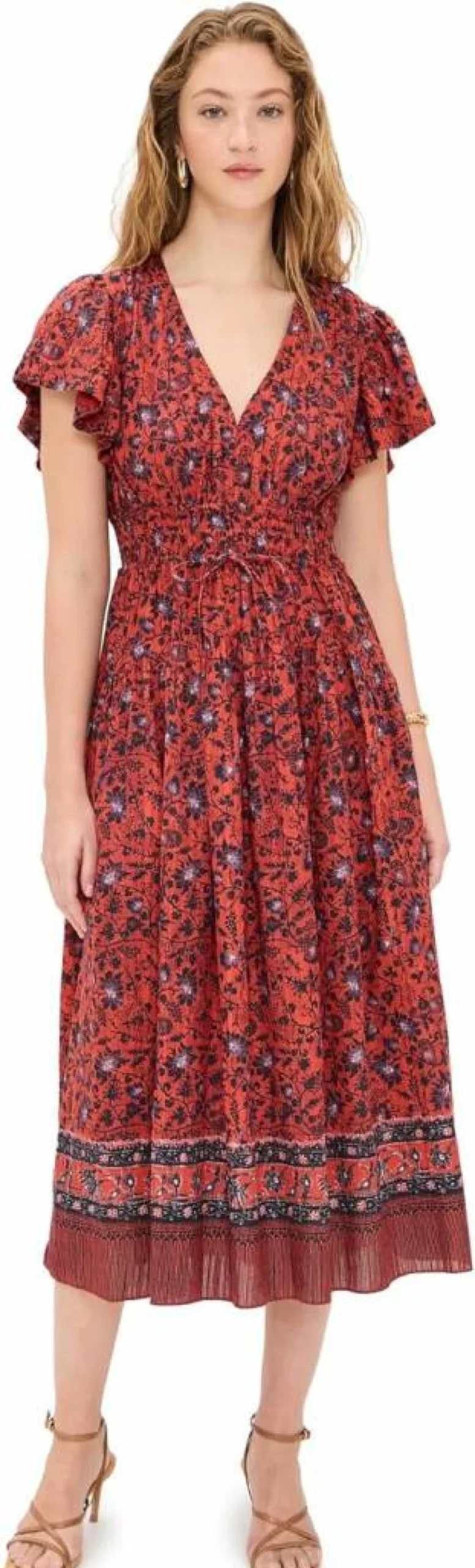 Ulla Johnson Women's Lyria Dress - Floral Printed Bohemian Maxi Dress for Women