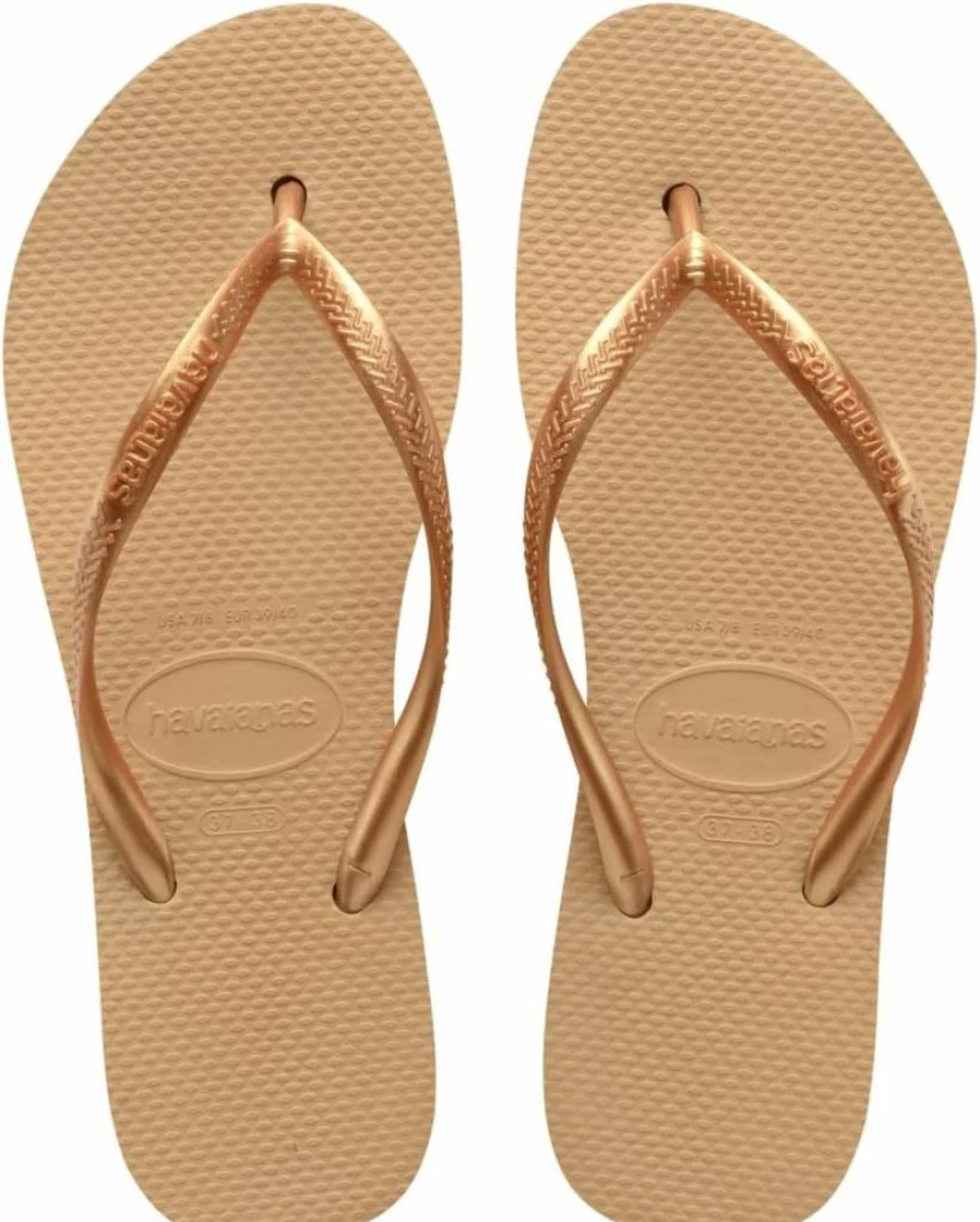 Havaianas Women's Slim Flip Flops - Lightweight Comfortable Flatform Sandals