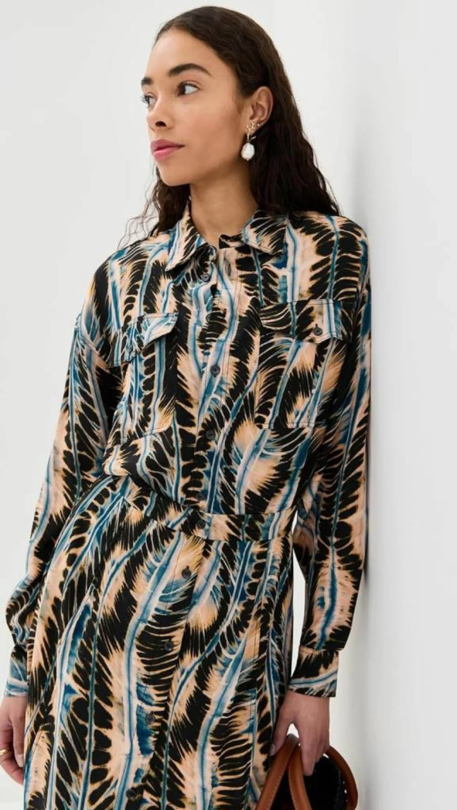 Ulla Johnson Women's Soren Shirt - Floral Print Casual Blouse for Women