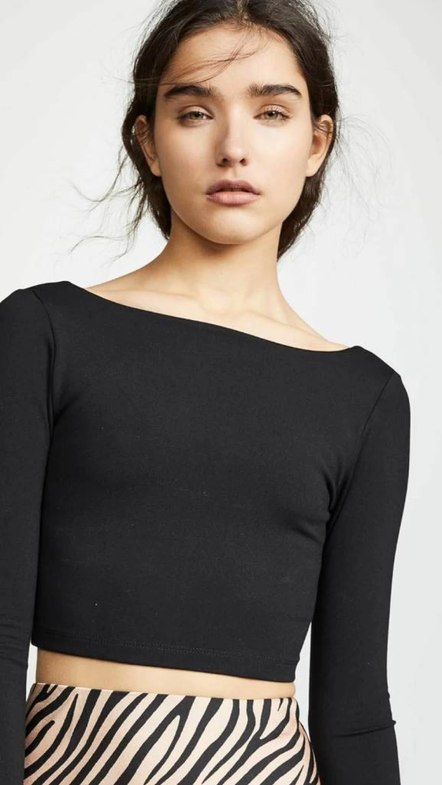 Susana Monaco Women's Scoop Neck Crop Top - Stylish Backless Summer Blouse