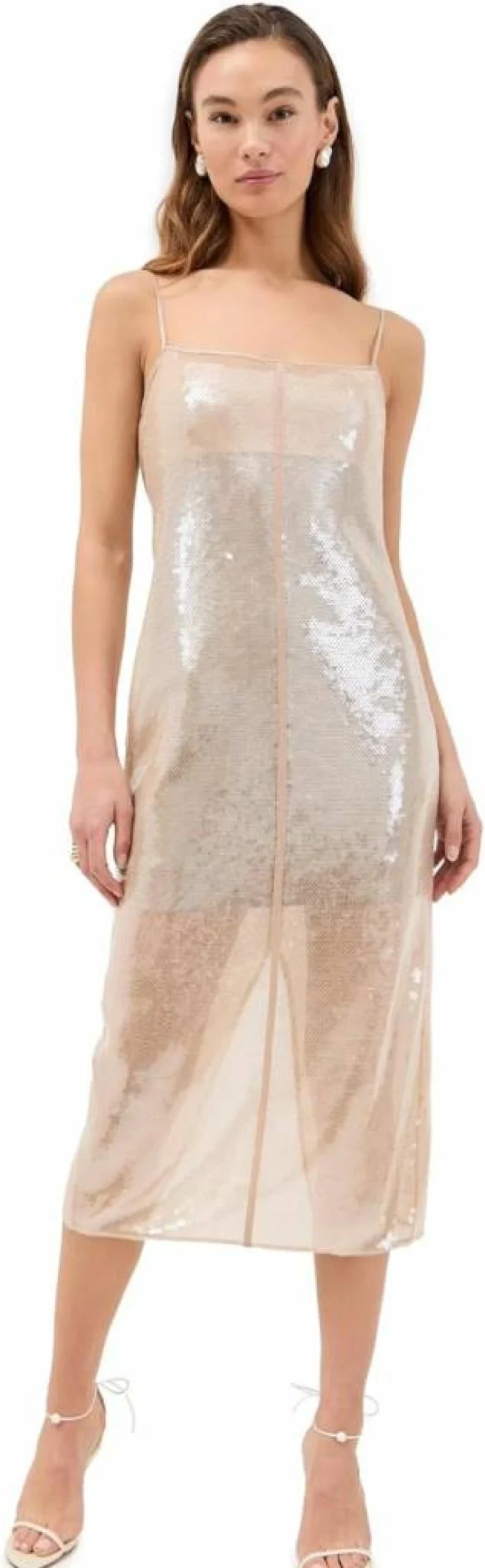 ALC Women's Danielle Dress - Elegant Flowy Midi Dress for Casual and Evening Wear