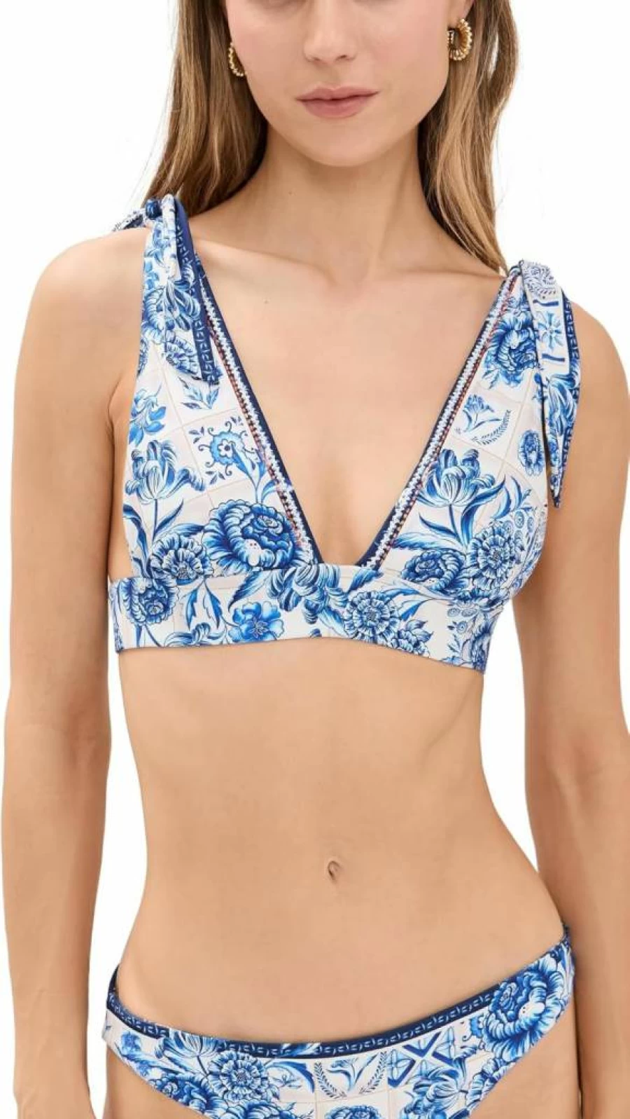 AGUA BENDITA Women's Laurie Azure Blouse | Stylish Feminine Top