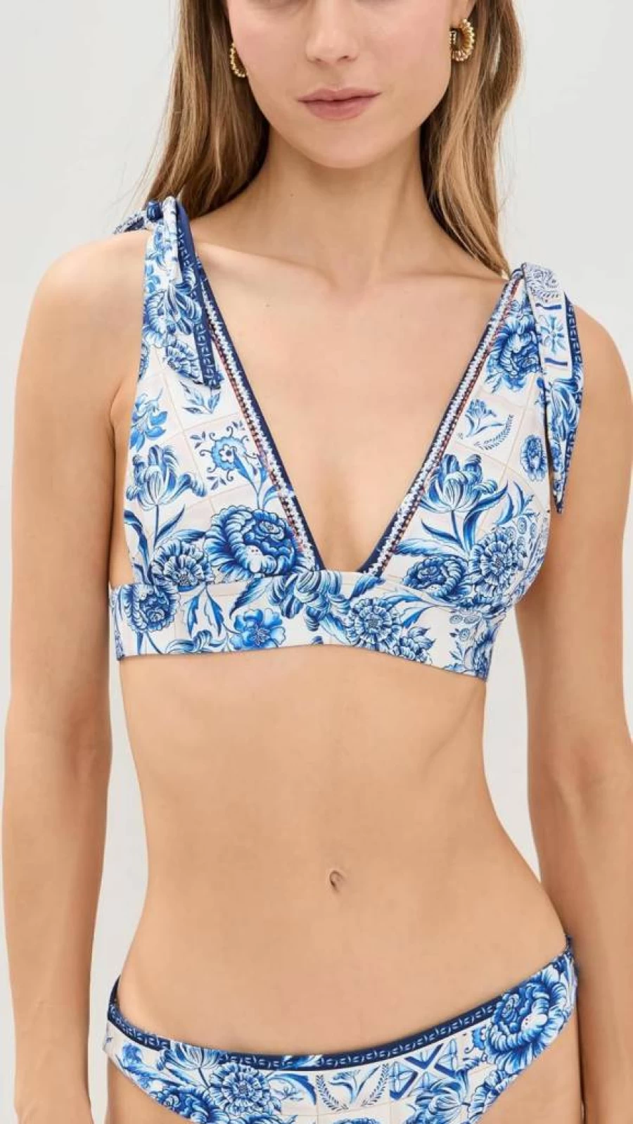 AGUA BENDITA Women's Laurie Azure Blouse | Stylish Feminine Top
