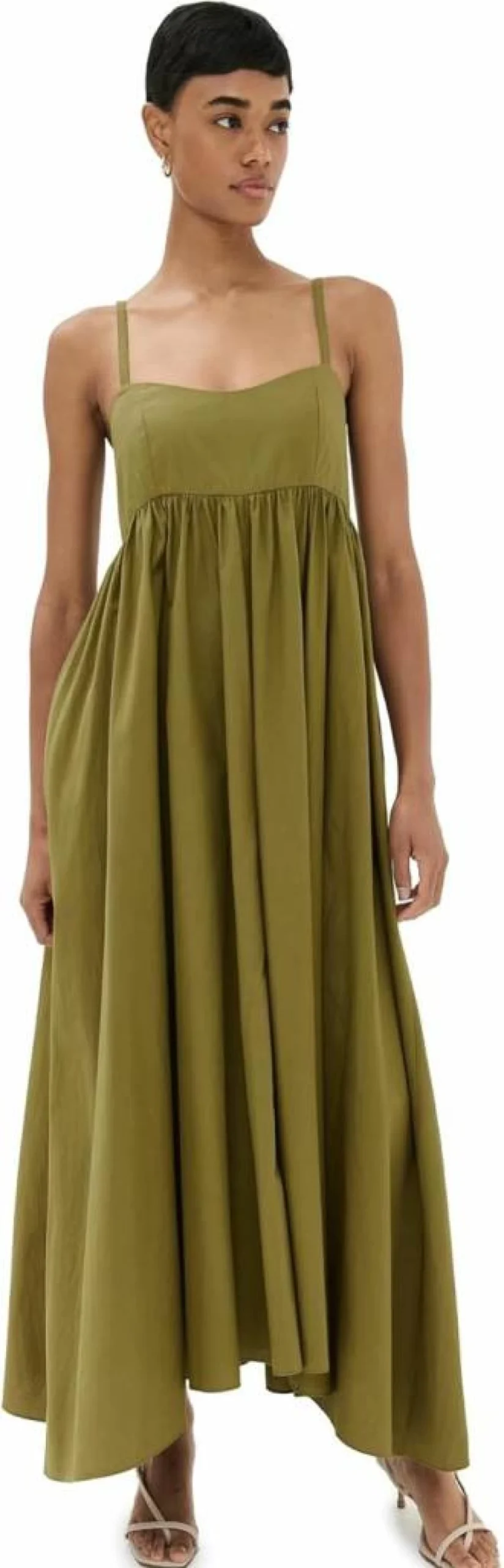 Azeeza Women's Rachel Dress - Elegant Flowy Midi Dress with V-Neck and Floral Print
