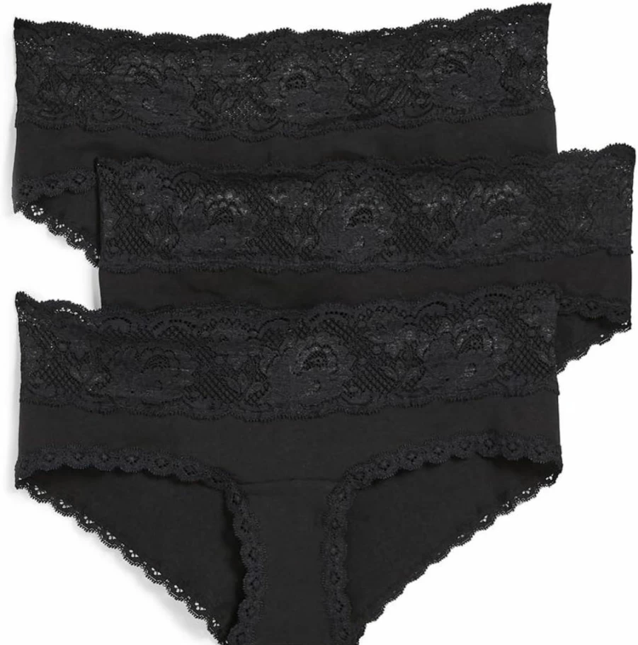 Cosabella Maternity Cotton Shorts 3-Pack for Women - Soft Postpartum Underwear