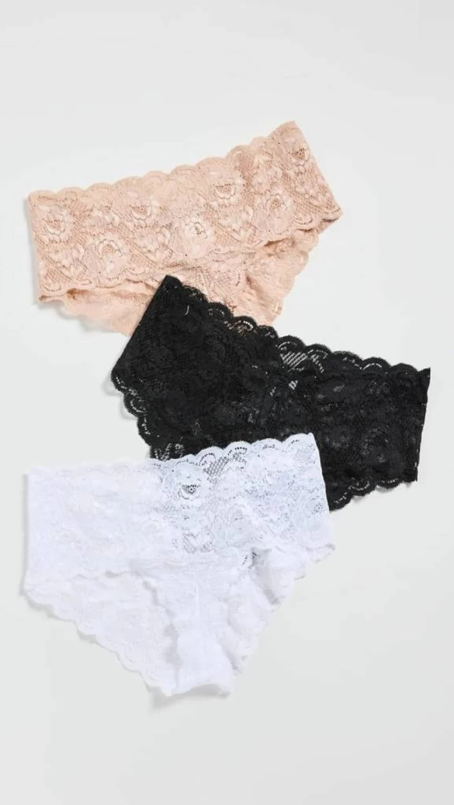 Cosabella Never Say Never Hottie Hotpant 3-Pack - Women's Luxurious Lace Underwear Set