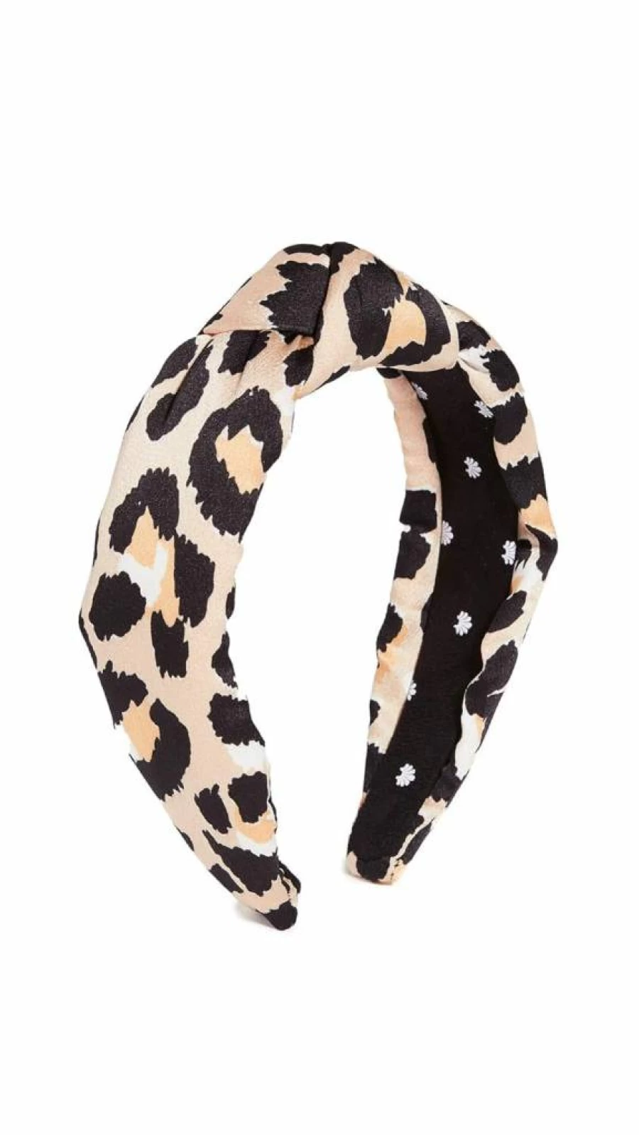 Lele Sadoughi Women's Silk Leopard Print Knotted Headband - Tan One Size Fashion Hair Accessory