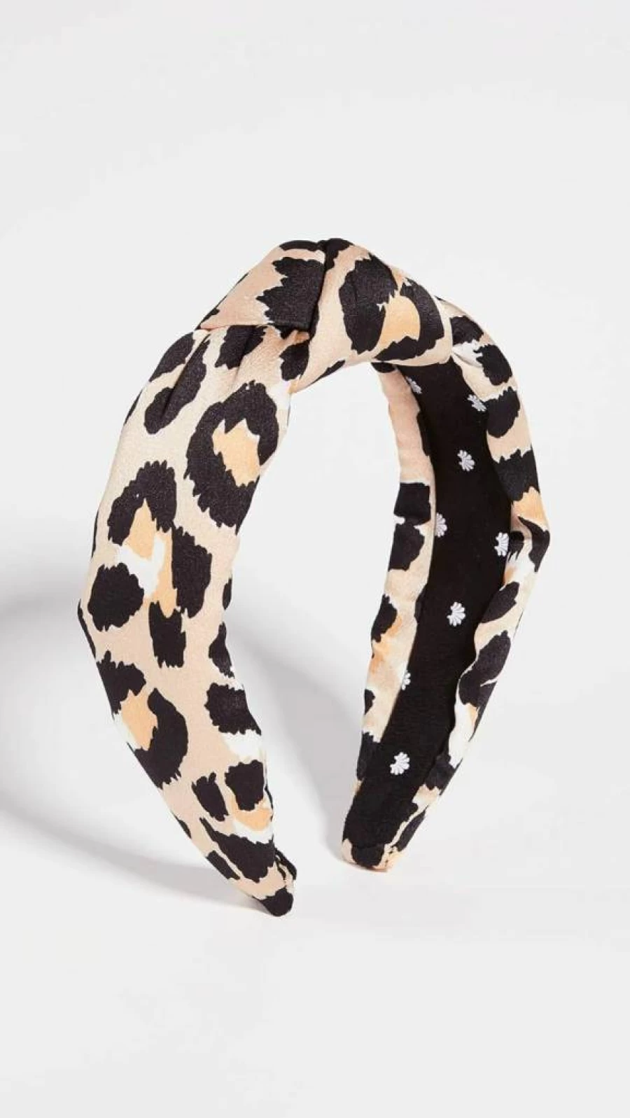 Lele Sadoughi Women's Silk Leopard Print Knotted Headband - Tan One Size Fashion Hair Accessory
