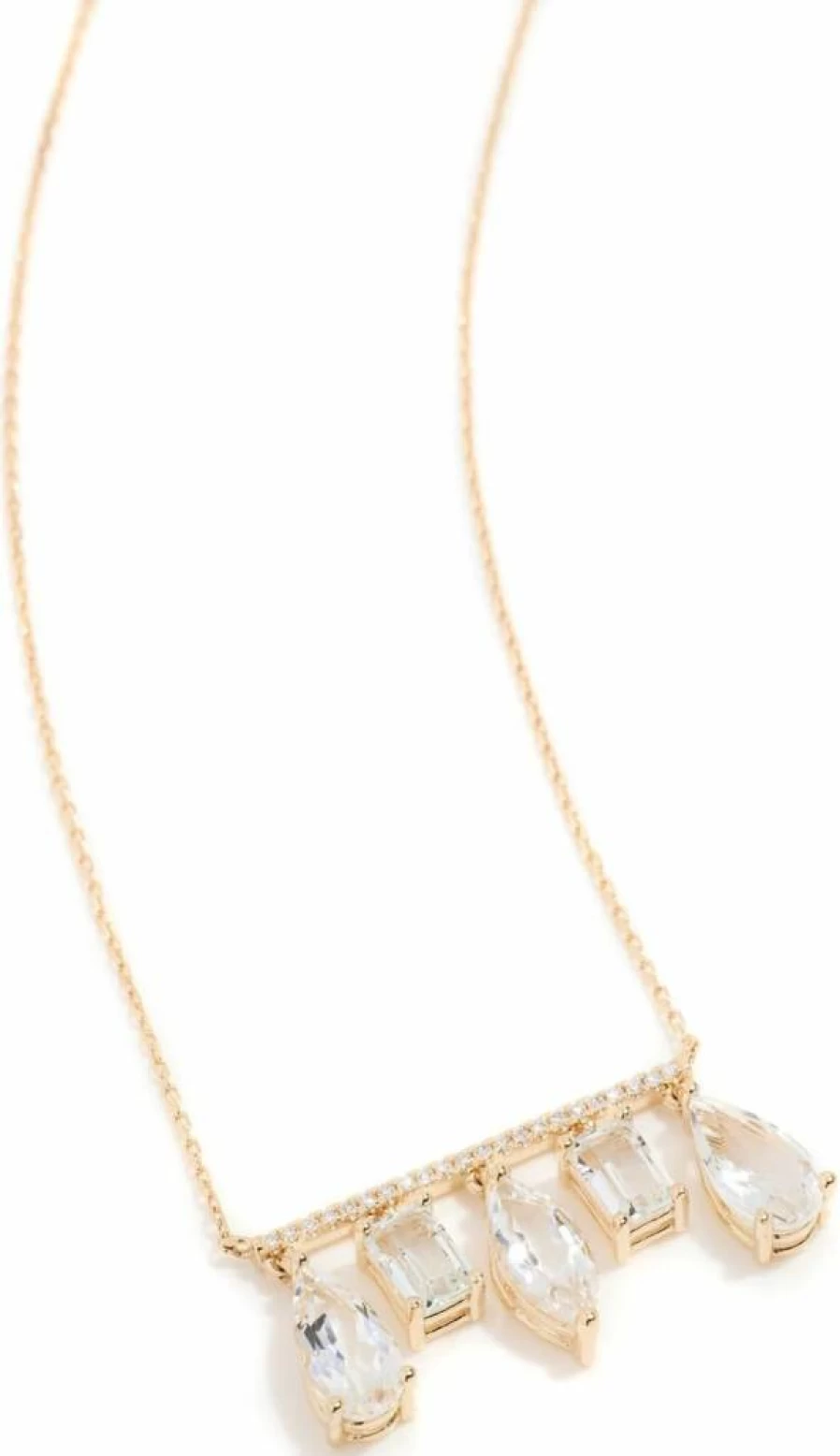 Suzanne Kalan 14K Gold White Topaz Pendant Necklace for Women