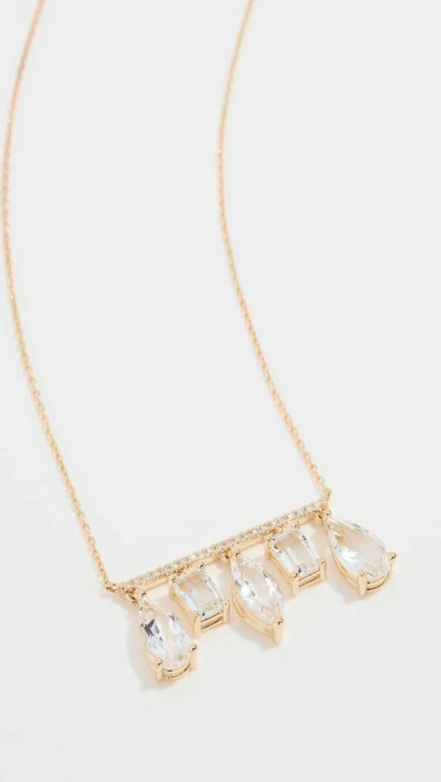 Suzanne Kalan 14K Gold White Topaz Pendant Necklace for Women