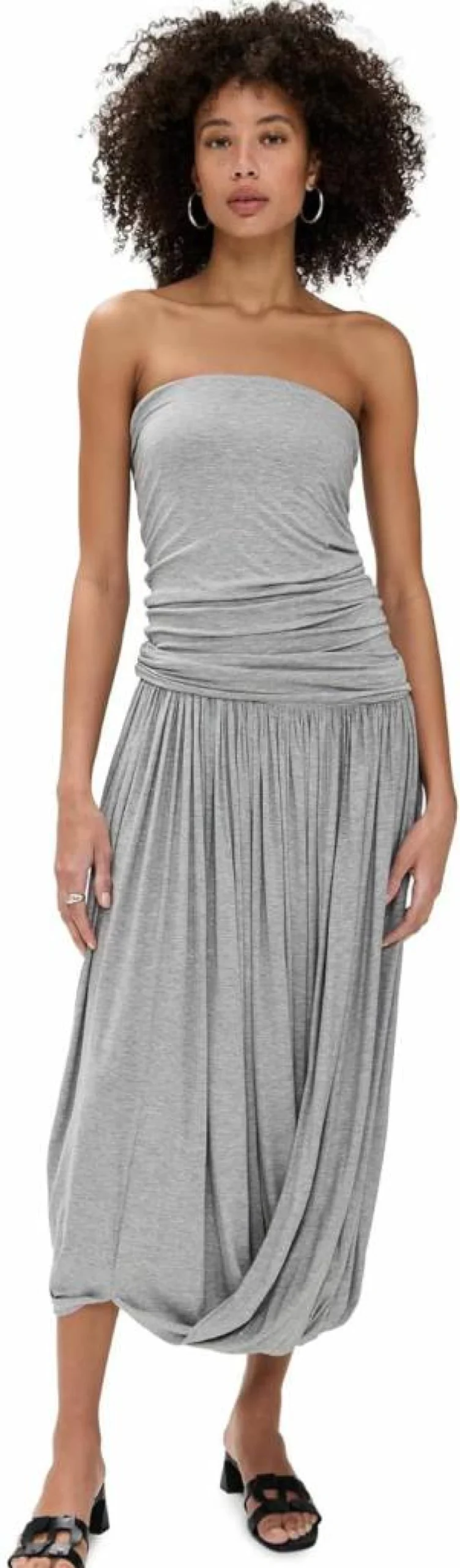 Pixie Market Women's Strapless Bubble Hem Dress - Flirty Feminine Mini Dress for Special Occasions