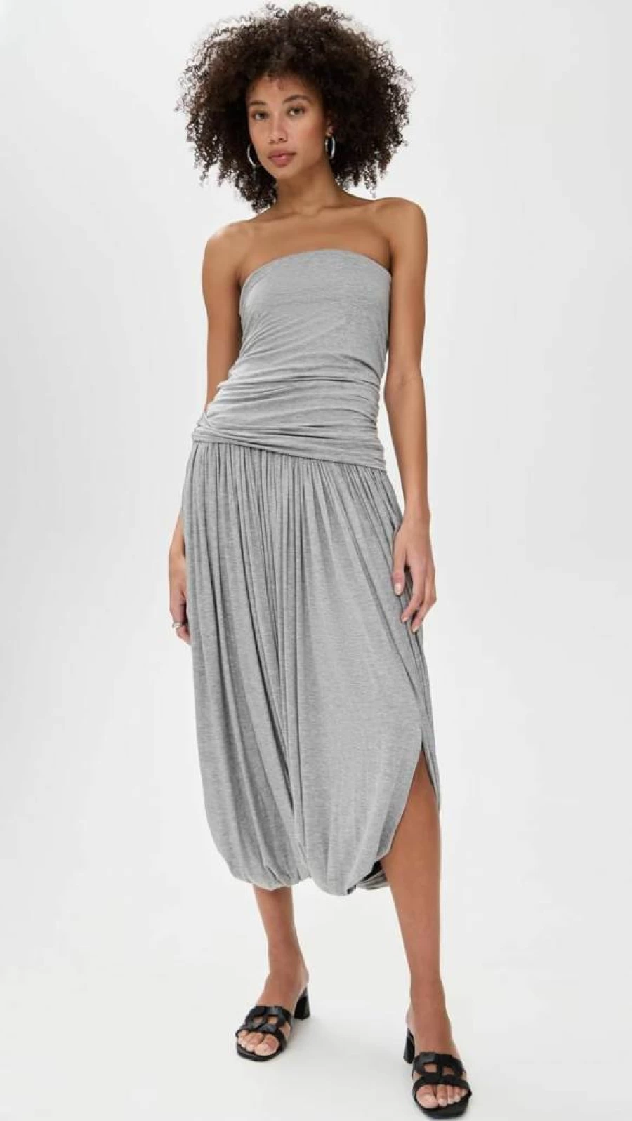 Pixie Market Women's Strapless Bubble Hem Dress - Flirty Feminine Mini Dress for Special Occasions